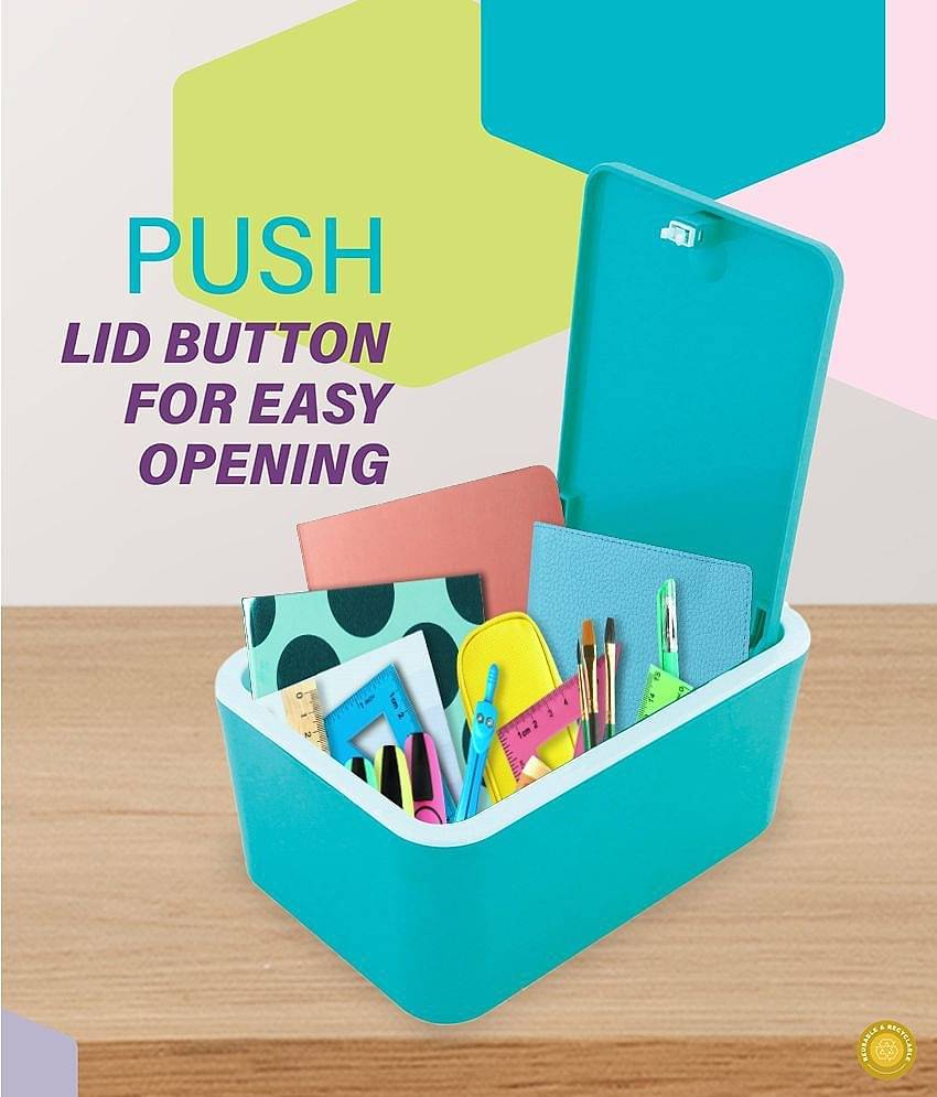 Generic Storage Box Plastic Grey Utility Container ( Set of 1 )