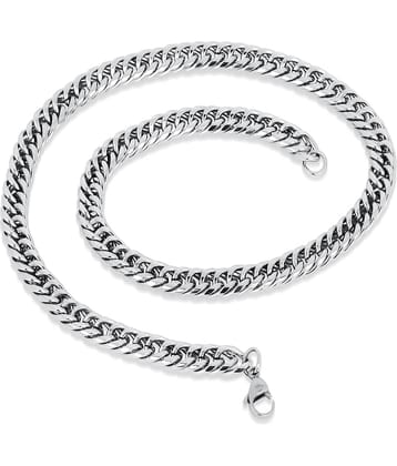 FASHION FRILL - Silver Plated Chain ( Pack of 1 )
