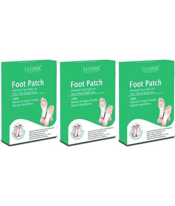 La'Conde Detox Foot 10 Patches, Pain Free Foot Pads Pack 3 Foot Patches