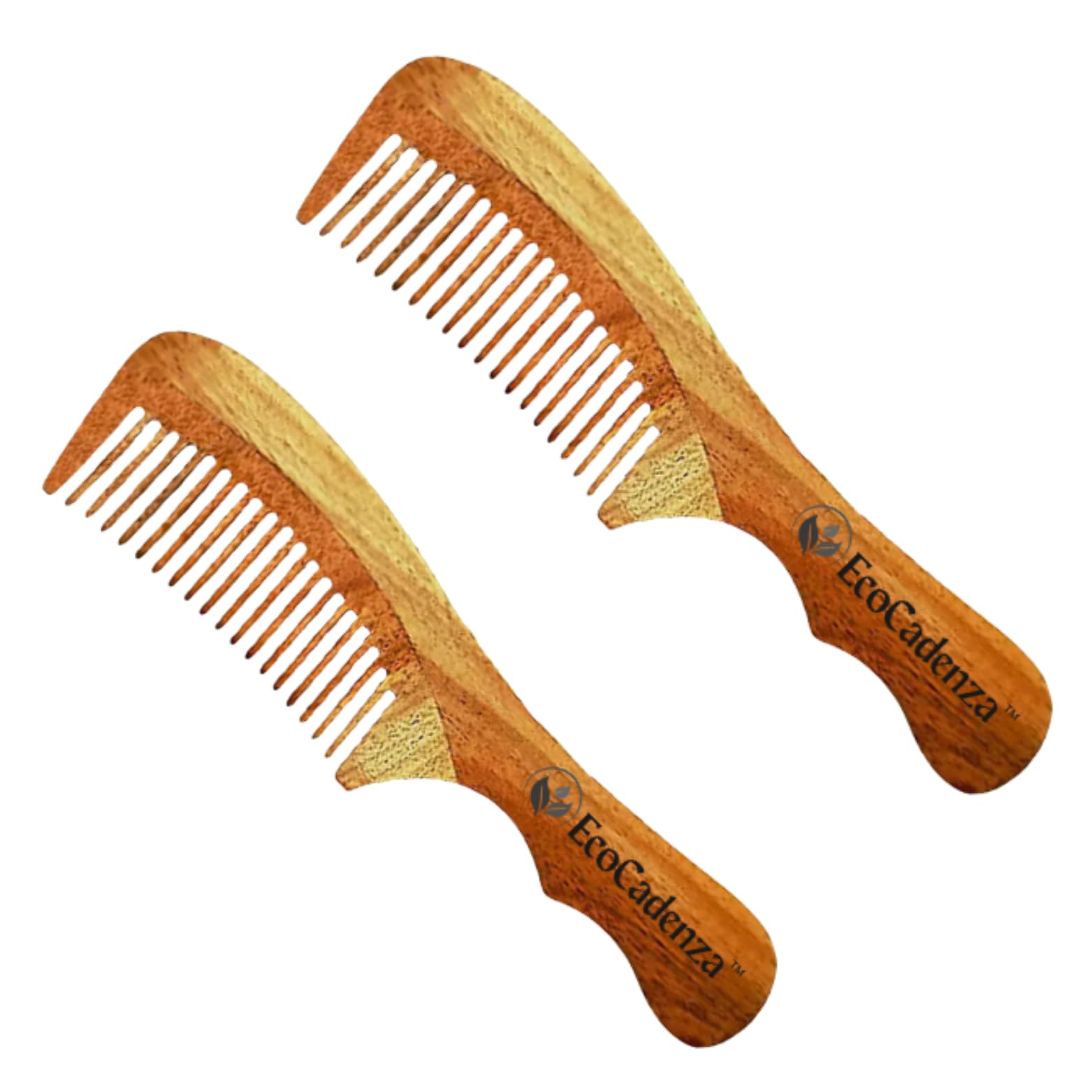 EcoCadenza Pure Neem French Comb Treated With Oil and Herbs.