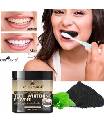 Park Daniel Coconut Shell Activated Charcoal Tooth Powder Breath Freshener 50 g