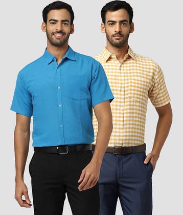 DESHBANDHU DBK - Multicolor Cotton Regular Fit Men's Casual Shirt ( Pack of 2 )