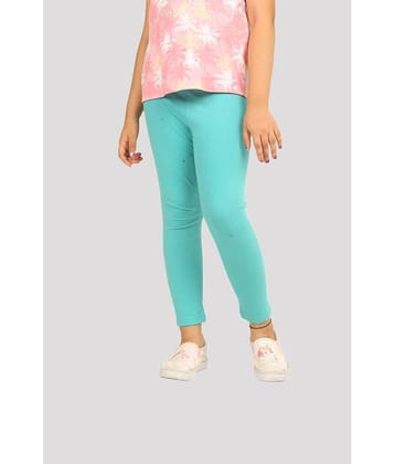Ariel Pack of 1 Girls Cotton Leggings ( Turquoise )