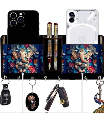 WallArt Multicolour Wood Key Holder - Pack of 1