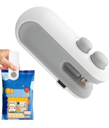 Portable 2 in 1 Mini Sealing Machine, Handheld Packet Sealer for Food, Snacks, Chips, Fresh Storage, Plastic Bags Sealing Machine