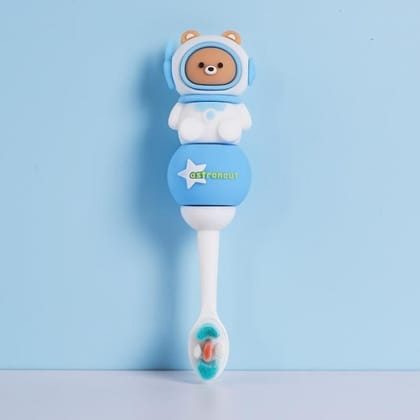 Cute 3D Space Design Microfiber Soft Bristles Toothbrush for Kids Age 2+ (Pack of 1)