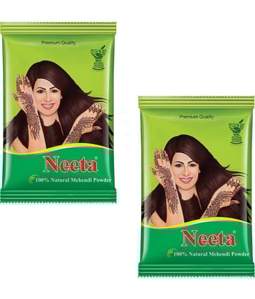 Neeta Mehendi Powder 500g Pack of 2, 100% Natural Henna Mehandi Powder for Hair, Hand & Feet