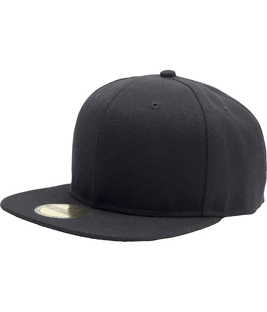 Infispace Pack of 1 Cotton Men's Cap ( Black )