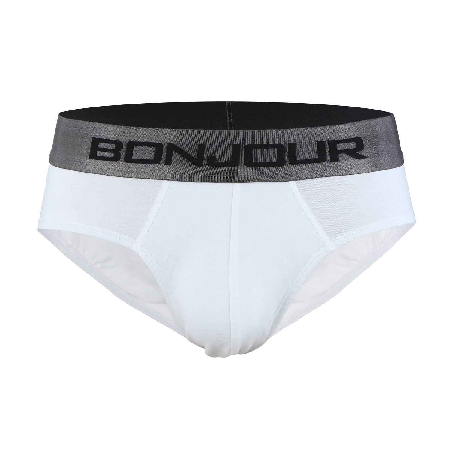 Men's Low-Rise Premia Cotton Briefs With Elasticated Band White S