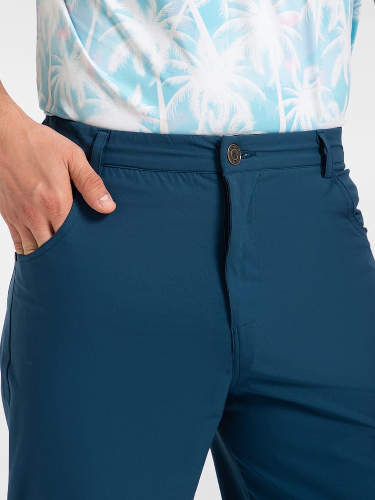 (SLIM FIT) AH Mechanical Stretch Botanical Blue Golf Pant