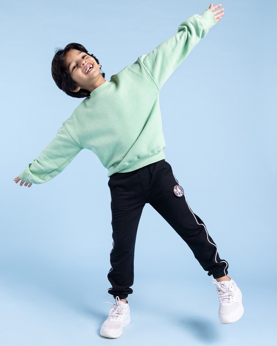 Winter Piping Joggers-4-5 Y / Midnight Black