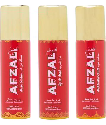 AFZAL Deodorant Spray Deodorant Spray for Unisex 150 ml ( Pack of 3 )