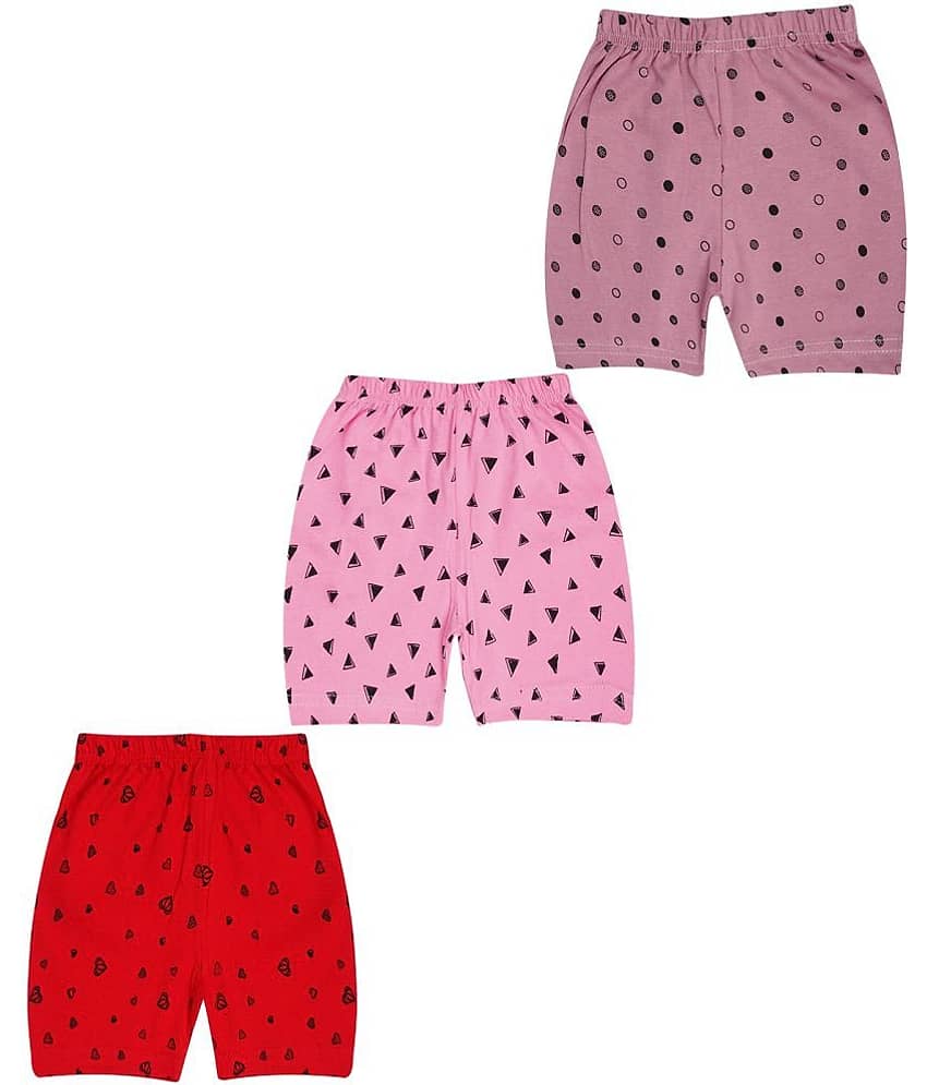 Santee Pack of 3 Cotton Blend Shorts For Boys ( Multicolor )
