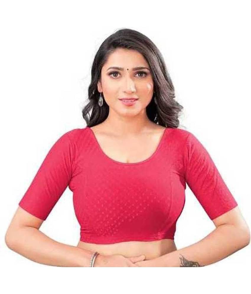 THE PRIVATE LABLE Multicolor Readymade without Pad Lycra Women's Blouse ( Pack of 1 )