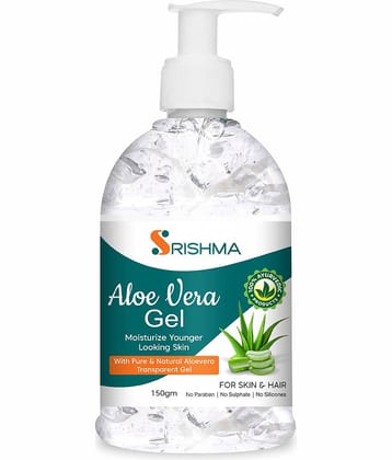 Srishma Aloe Vera Gel for Skin Acne, Scars, Dark spots Face & Hair Care (150 g)