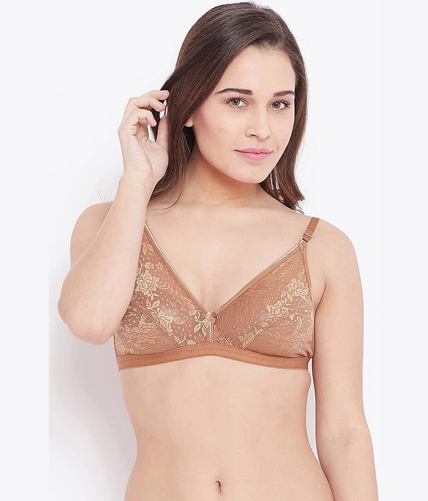 N-Gal Nylon Non Padded Women's Shaping Bra ( Pink )