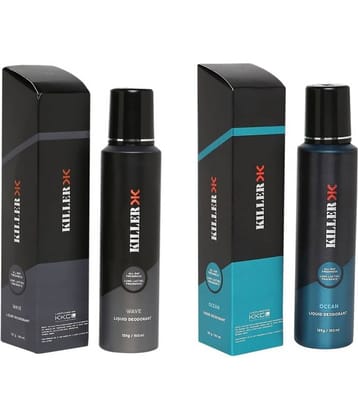 Killer combo pack of 2 , no gas deodorant Body Spray for Men 150 ml ( Pack of 2 )