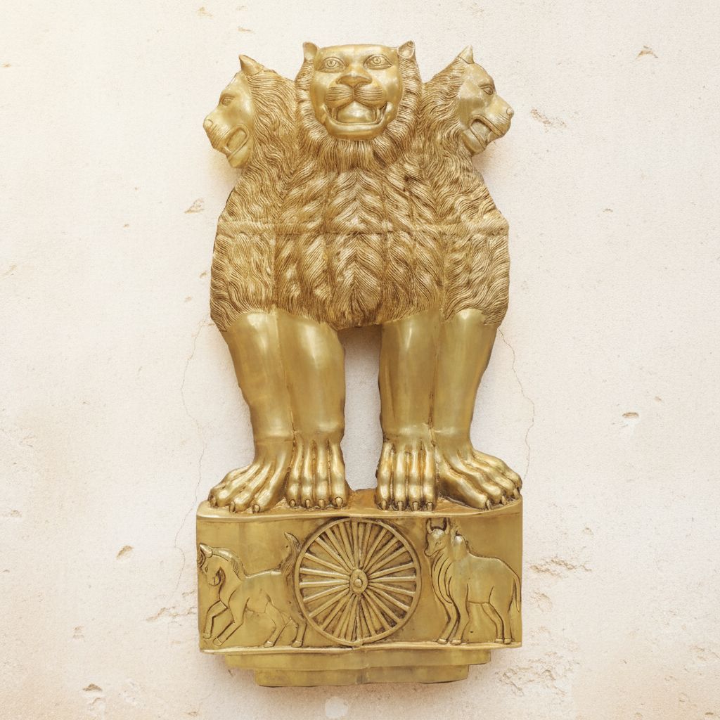 Brass Ashoka Leaf Wall Hanging Decorative Statue, Large Size, Height : 35 Inch (BSMAS1723 W) - Pooja Needs | Buy online on ZillyBuy