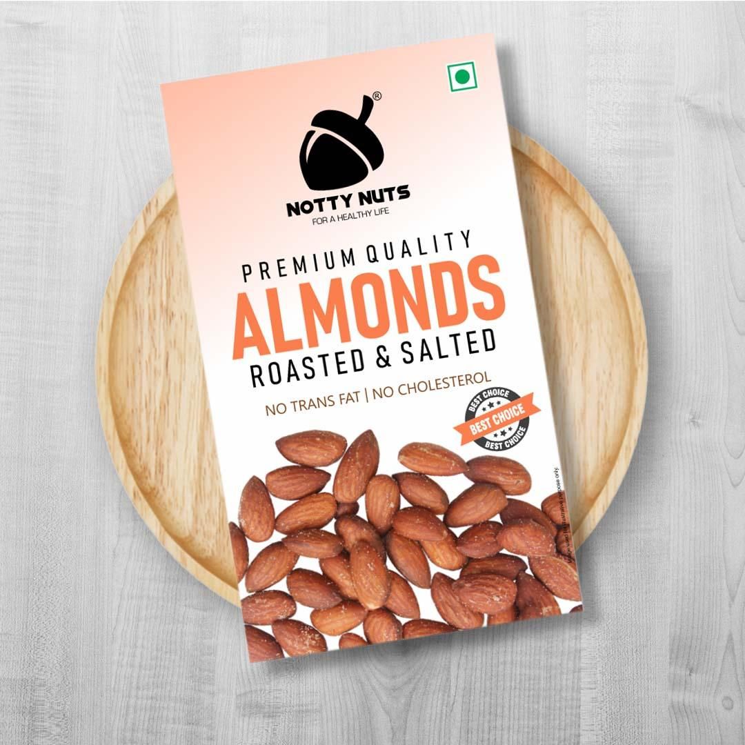 Roasted & Salted Almonds-250 GMS