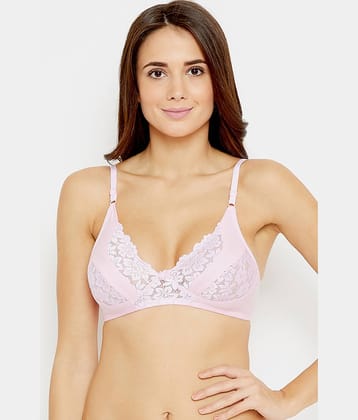 N-Gal Cotton Blend Non Padded Women's Cupless Bra ( Pink )