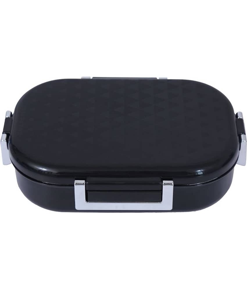 Jaypee - Snapsteel Black Stainless Steel School Lunch Boxes ( Pack of 1 ) 600 ml