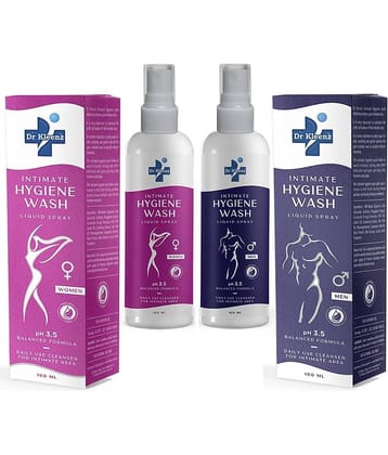 Dr Kleenz Intimate Hygiene Wash Combo for Men & Women Intimate Cleansing Liquid Floral 200 mL Pack of 2