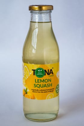 Tona Organic Lemon Squash, 500 ml