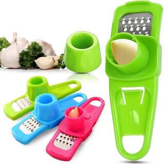 Garlic Grinder-Hand Garlic Grinder-Small Hand Grinder for Garlic-Garlic Chopper-Garlic Mincer-2023 New Hand Press Garlic