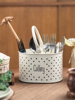 Stylish Ivory Cutlery Holder