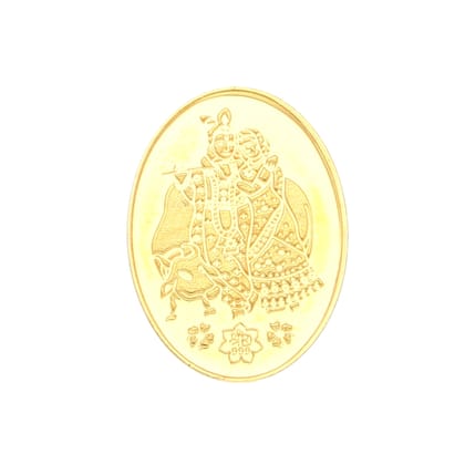 Sri Jagdamba Pearls 10 Grams 24Kt (999) Radha Krishna Gold Coin  by SRI JAGDAMBA PEARLS