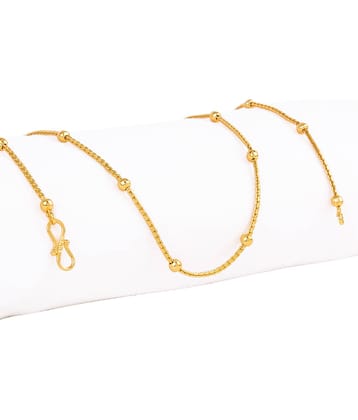 FASHION FRILL Silver Plated Brass Chain ( Pack of 1 )
