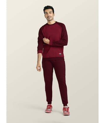 XYXX - Red Cotton Blend Regular Fit Men's Tracksuit ( Pack of 1 )