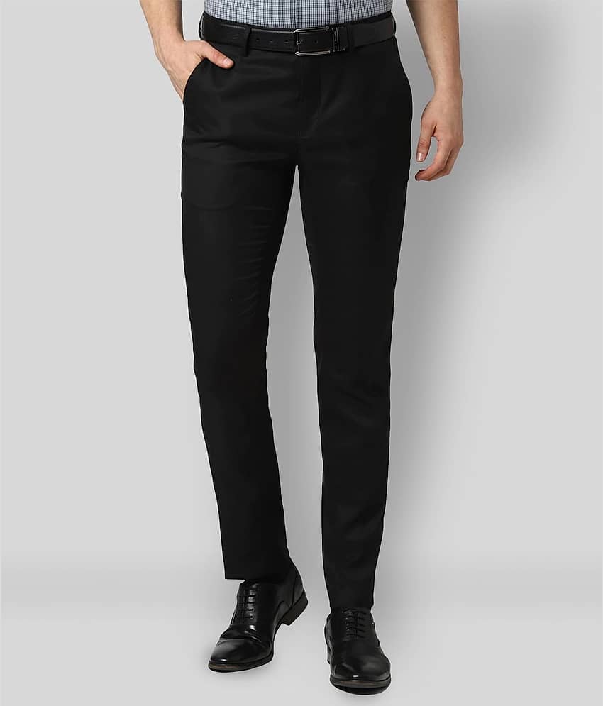 Haul Chic - Black Polycotton Slim - Fit Men's Formal Pants ( Pack of 1 )