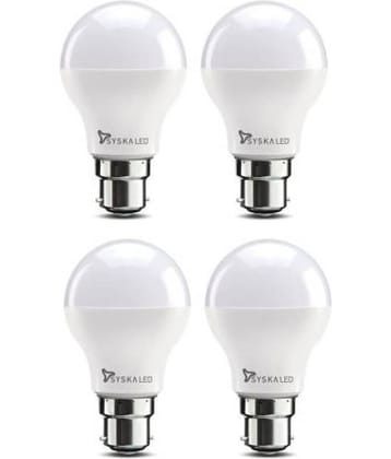 Syska 9W LED Bulb Cool Day Light - Pack of 4