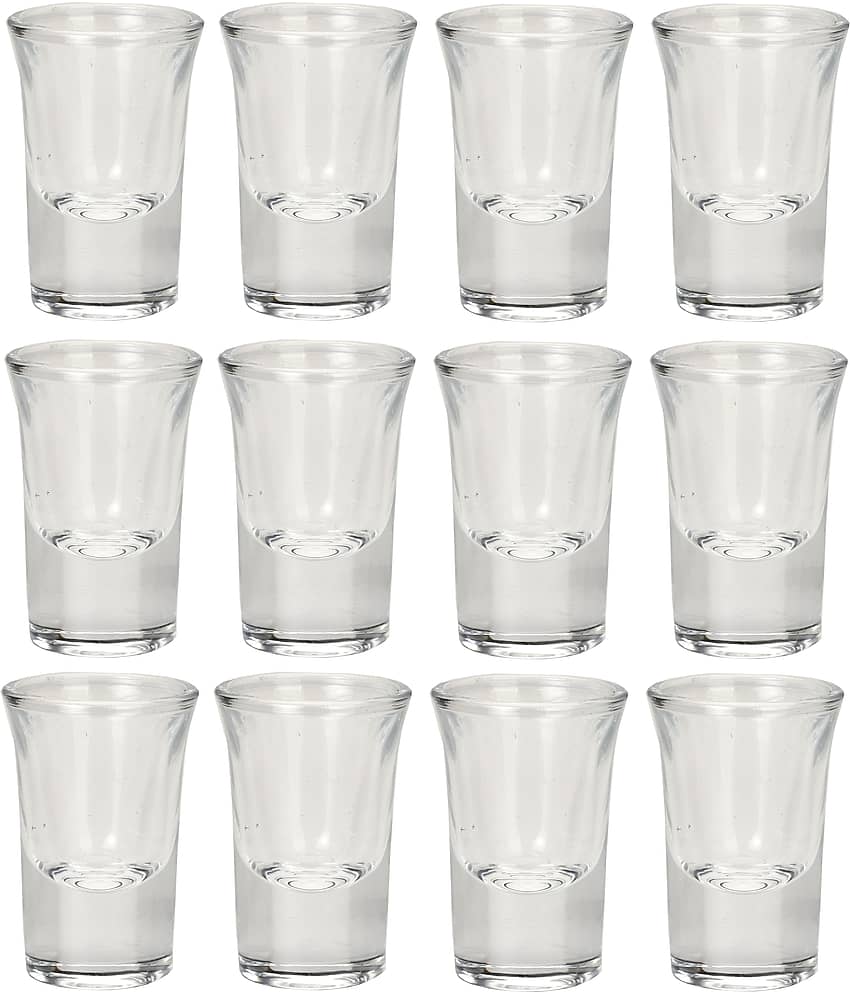 AFAST E_Glass-DF12 Glass Shot Glasses 20 ml ( Pack of 12 )