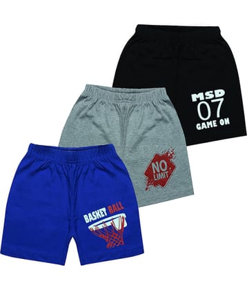 MIST N FOGG Pack of 3 Cotton Blend Shorts For Boys ( Multi )