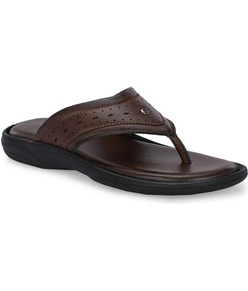 Leeport Coffee Men's Leather Slipper