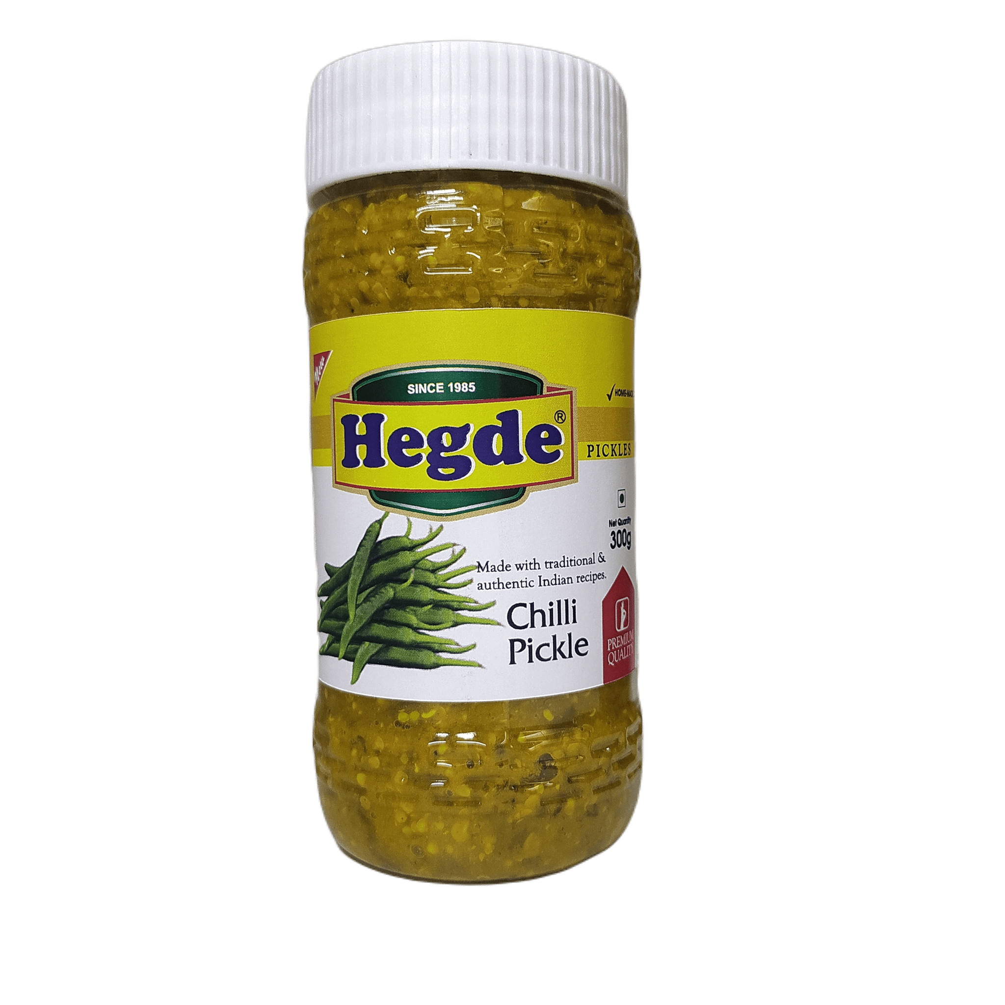 Hegde Spicy Green Chilli Pickle, 300 gm