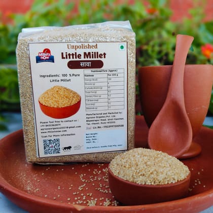 Unpolished Little Millet grains l Sawa l 1kg
