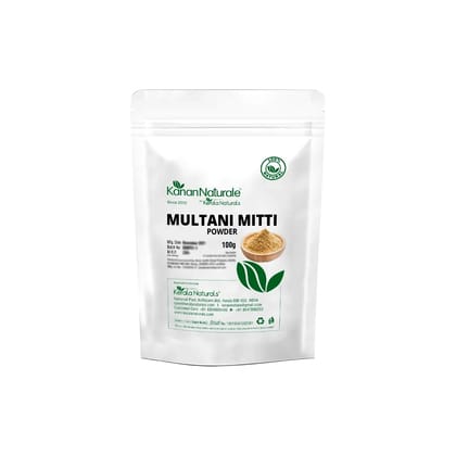 Kerala Naturals  Multani mitti powder 200 gm ( 100 gm x 2 Packs ) (Size - 200gm) by Kerala Naturals