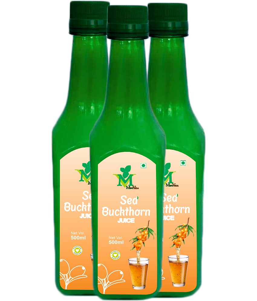 Sea Buckthorne sugar free Juice Pack of 3 - 500ml