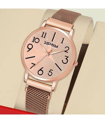 Septem Rose Gold Stainless Steel Analog Womens Watch
