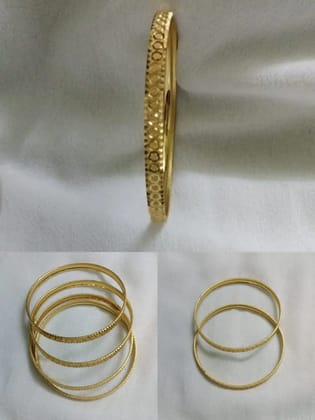 Elegant One Gram Gold Bangles Bracelets Set