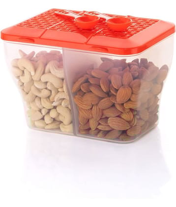 MAGICSPOON Plastic Red Multi-Purpose Container ( Set of 1 )