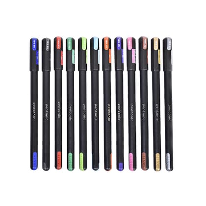 Pentonic Multicolor Gel Pen With Hard Box Case | Multicolor Color