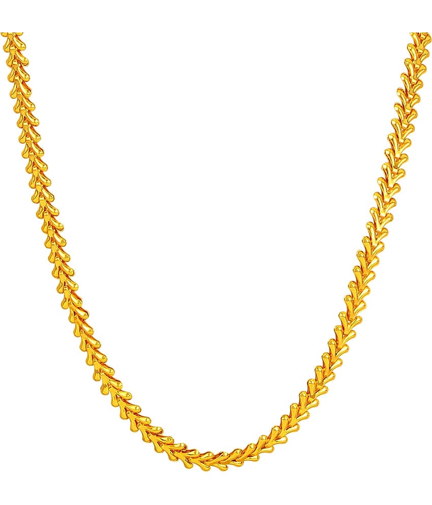 FASHION FRILL - Gold Plated Brass Chain ( Pack of 1 )