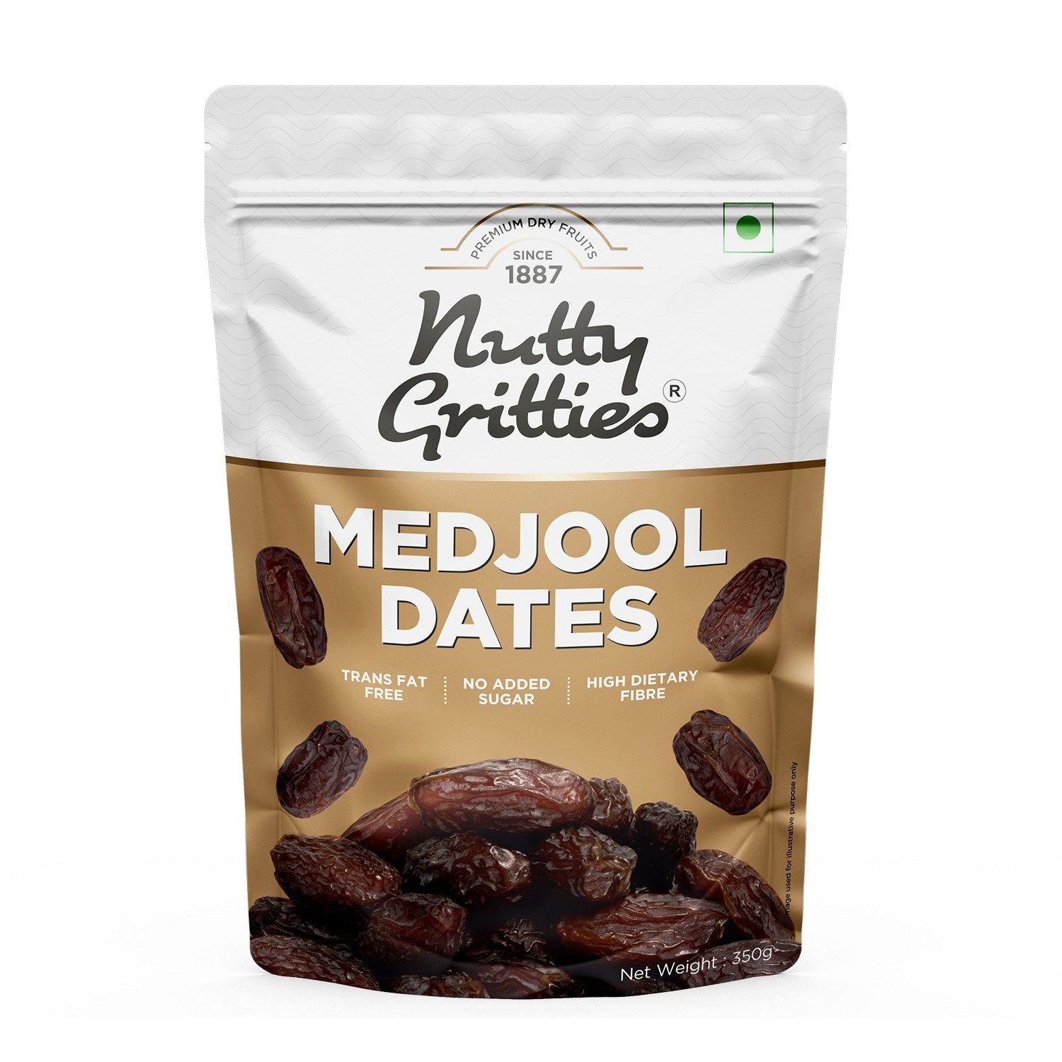 Nutty Gritties Premium Medjoul/Mejdool Date, 350 gm