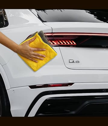 PROGIENCE - Multicolor 800 GSM Drying Towel For Automobile ( Pack of 1 )