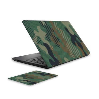 Military Green Laptop Skin and Mouse Pad Combo Military Green Laptop Skin and Mouse Pad Combo - Default Title