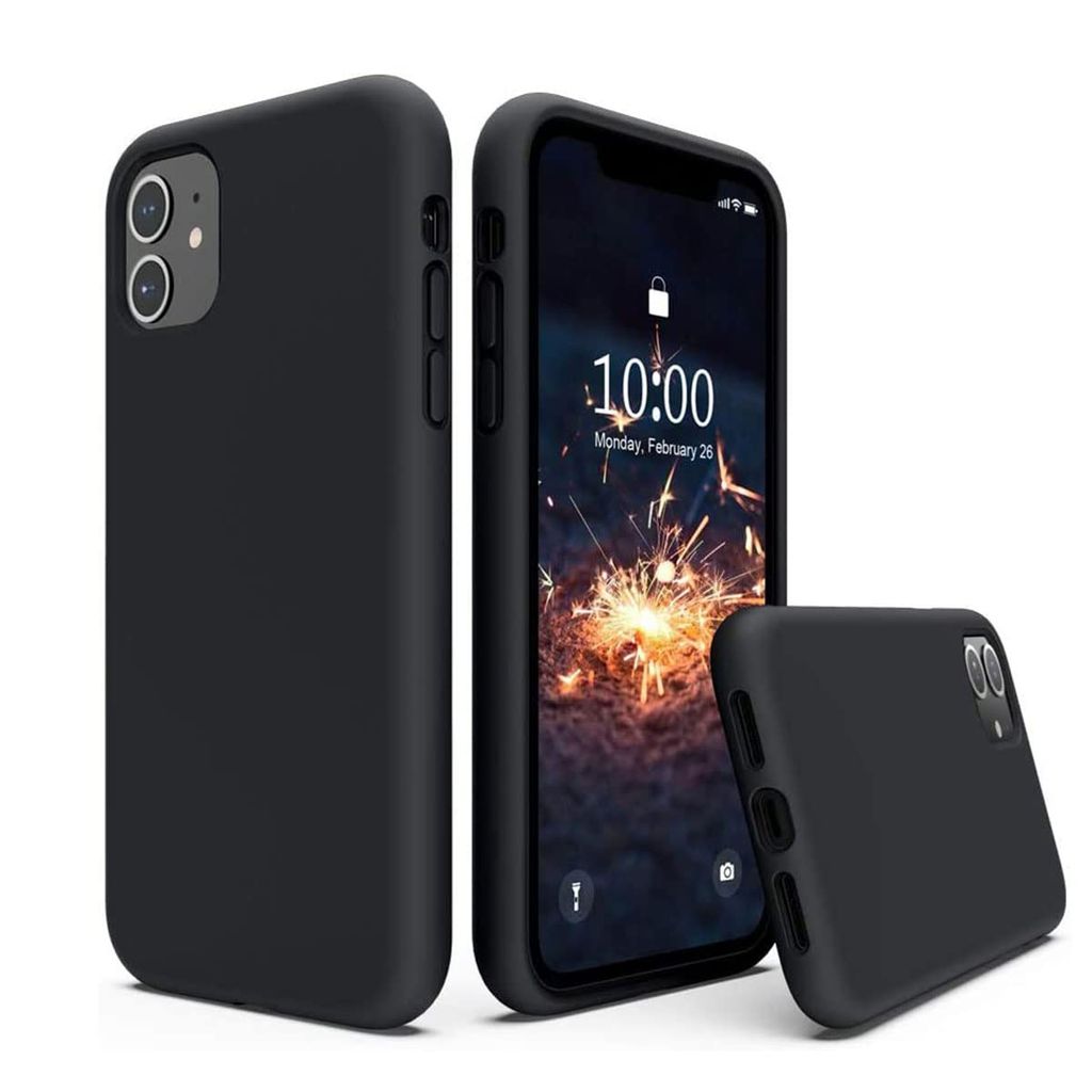 LIRAMARK Liquid Silicone Soft Back Cover Case for Apple iPhone 11